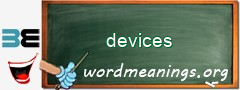 WordMeaning blackboard for devices